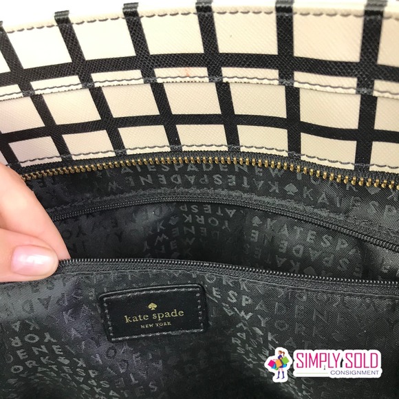 Kate Spade New York Penn Place Margareta Tote Women's Shoulder Bag Tan Black - Picture 9 of 11